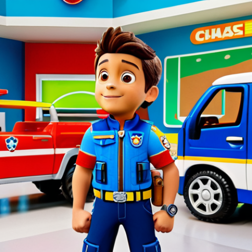Home 11 Ryder and the Team**
"Ryder, the young leader of Paw Patrol, giving instructions to Chase, Stella, and Marshall in the Adventure Bay command center, with their vehicles in the background. Bright, colorful, and kid-friendly environment. Fully clothed, appropriate attire, safe for work, perfect anatomy, natural proportions, professional animation style, family-friendly."
**