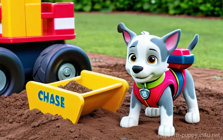 퍼피구조대와 유아 교육의 접점 - **"Teamwork and Innovation in Adventure Bay"**: An vibrant, wide-angle illustration of the Paw Patro...